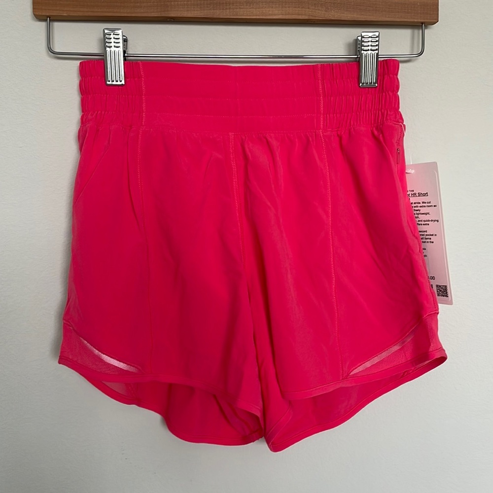 NWT Lululemon Hotty Hot High Rise Lined Short 4" Lipgloss Size 2